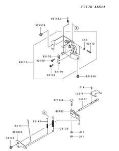 Kawasaki Fr651v-As08 Control Equipment Diagram and Parts List for XT2-LX46KW (Carb-13WFA1CT210)(2015) Cub Cadet Lawn Tractor